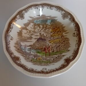 Vintage Kensington "Shakespeare's Sonnets" Rim Ironstone Cereal Bowl- England